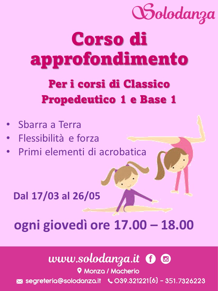 NUOVO CORSO PER PICCOLE BALLERINE