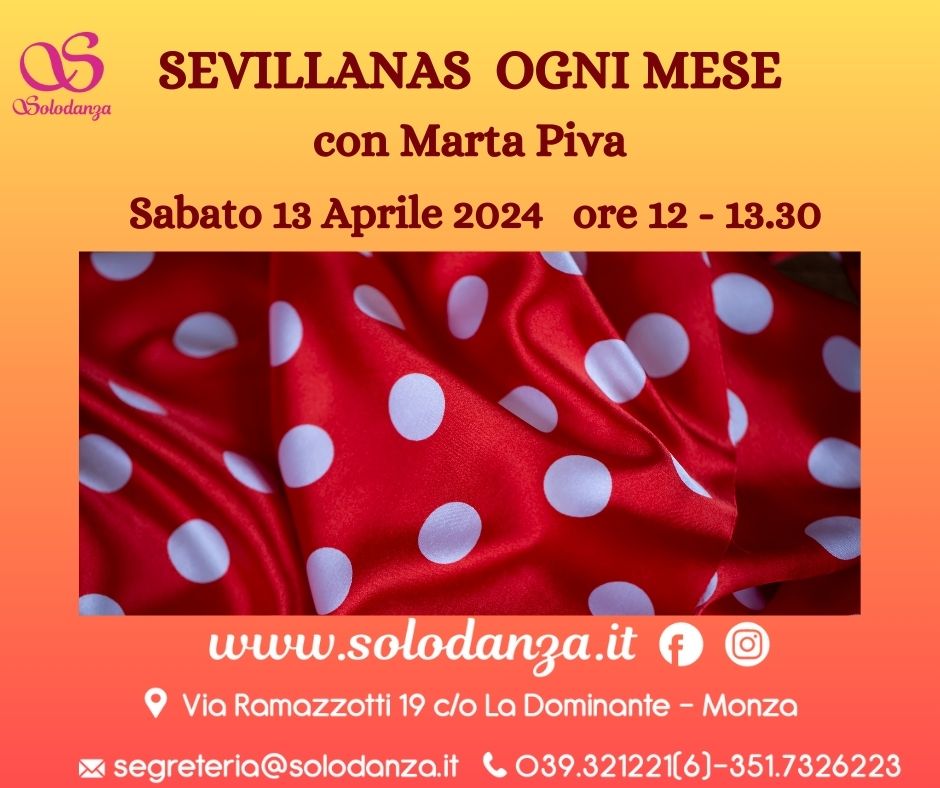 SEVILLANAS OGNI MESE – con Marta Piva